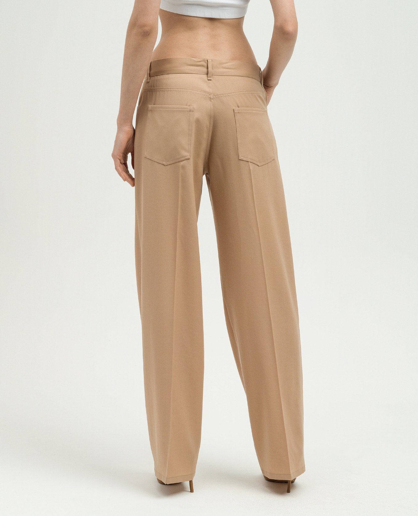 Brown pants made of wool Jil Sander 4