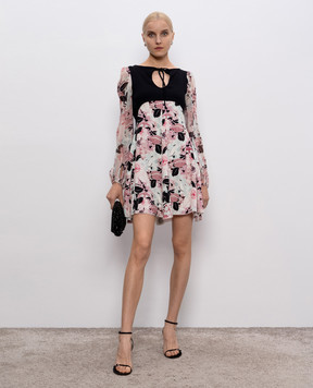 Giamba Floral print silk mini dress SG5250