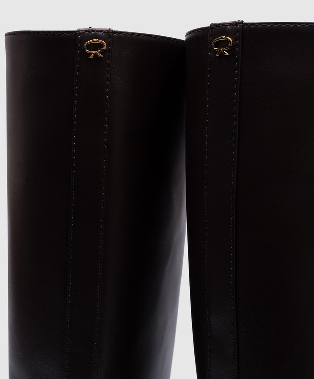 Gianvito Rossi - ASCOTT brown leather boots G8012820GOMCLN