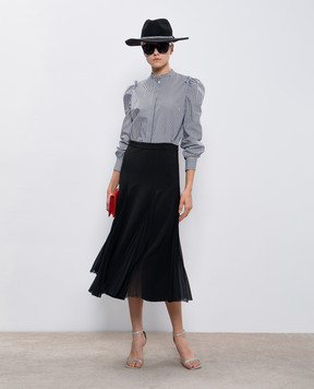 Ermanno Scervino Black pleated skirt D312O716NSN
