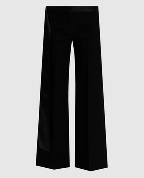 Victoria Beckham Black flared pants with wool 1125WTR006040A