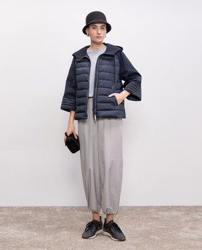 Peserico Gray top with monil chain S99810F1409173