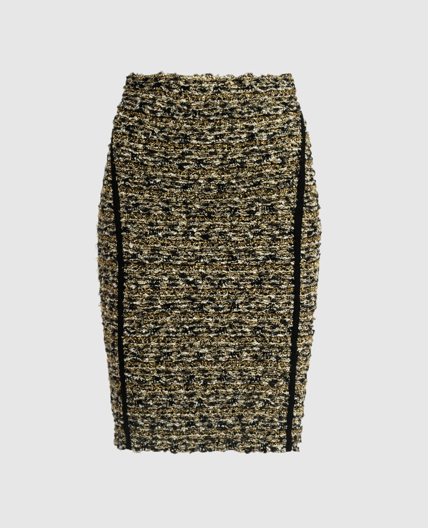 

Golden tweed skirt with lurex Balmain