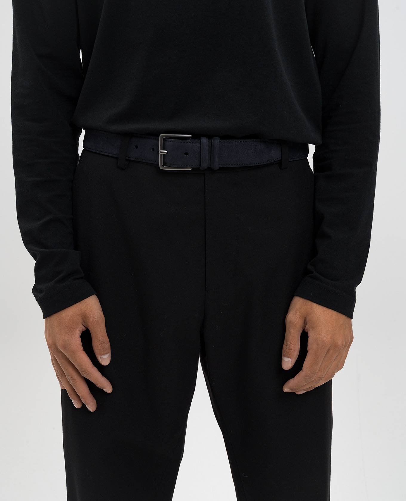 

Blue nubuck belt Orciani