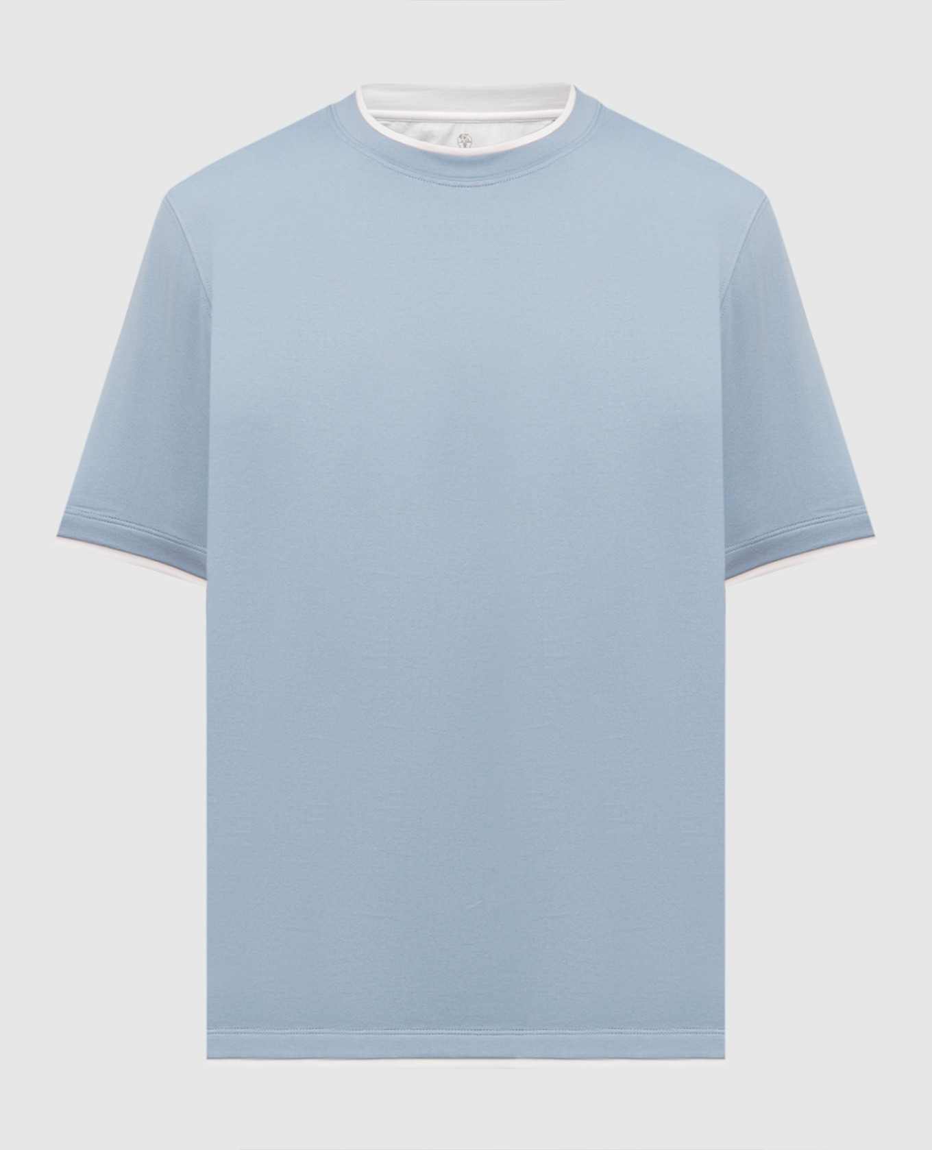 Blue T-shirt Brunello Cucinelli