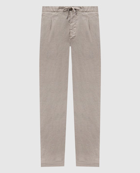 Enrico Mandelli Gray linen pants GYM02B5654