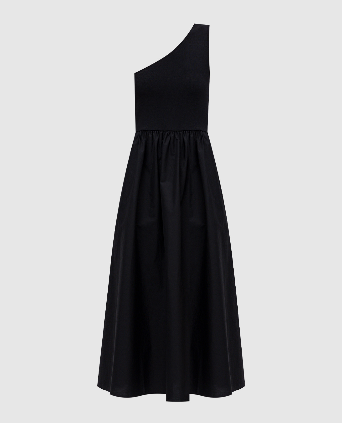 Black midi dress on the shoulder Twinset
