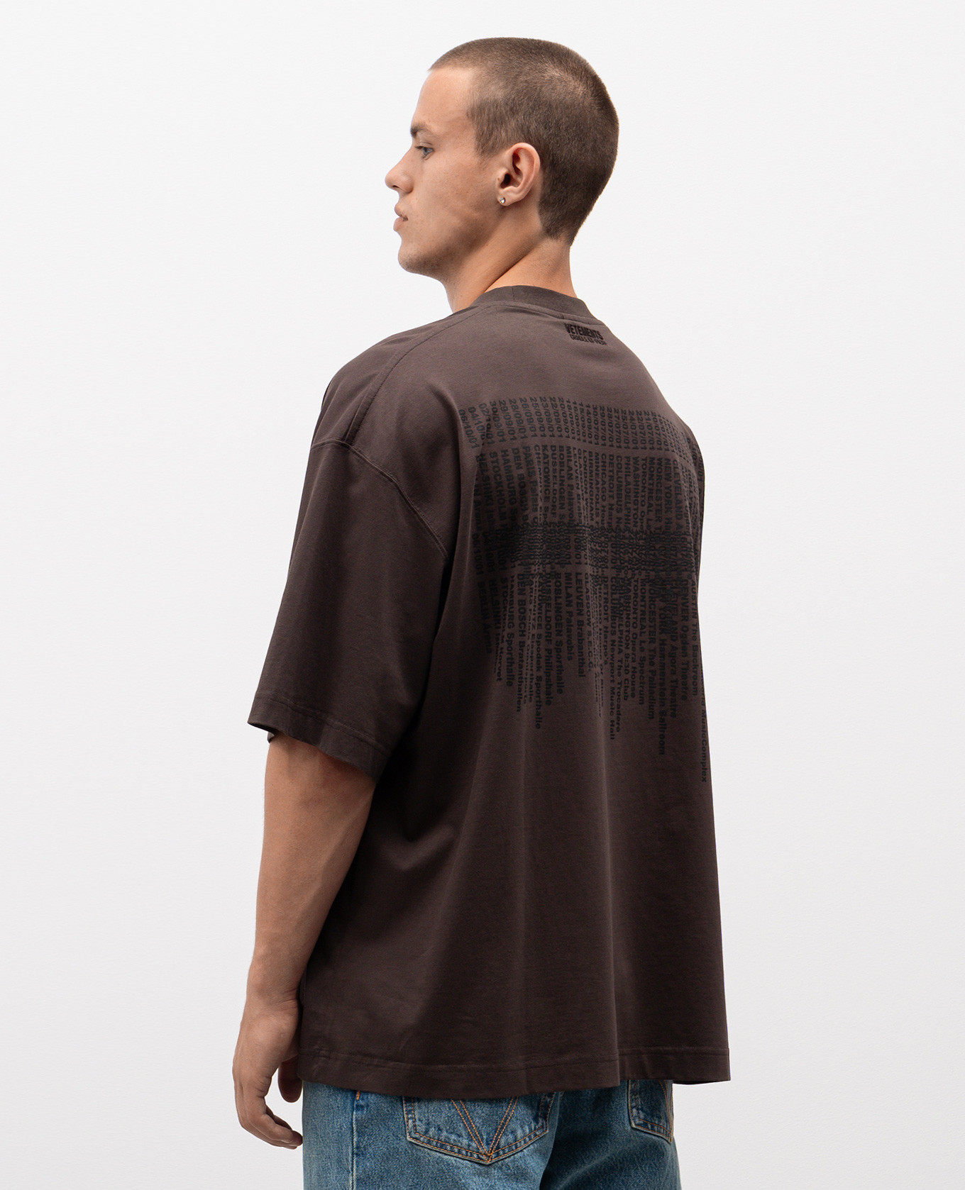 Brown T-shirt with Cradle of Filth print Vetements 4