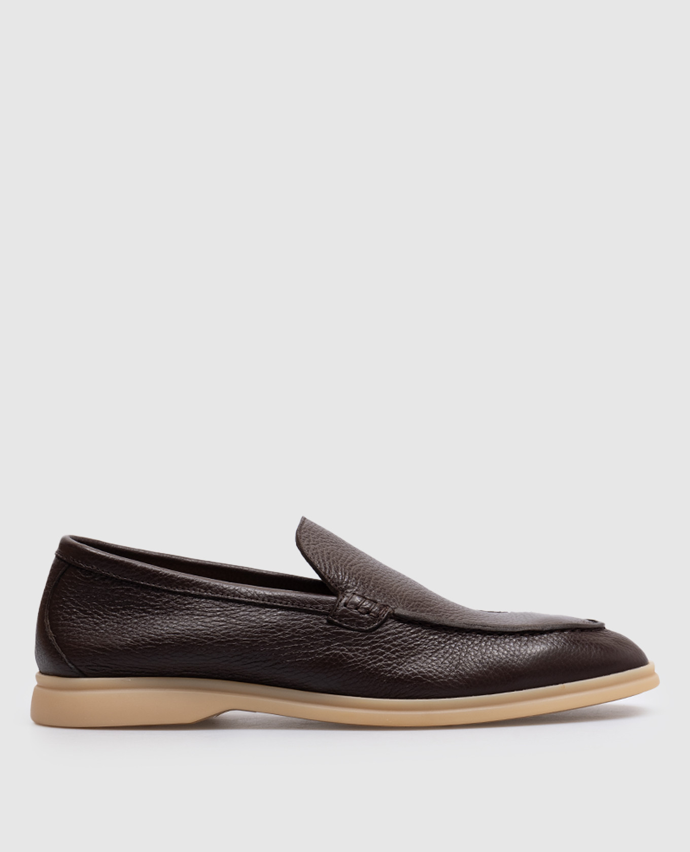 Felix brown leather loafers Lanciotti De Verzi