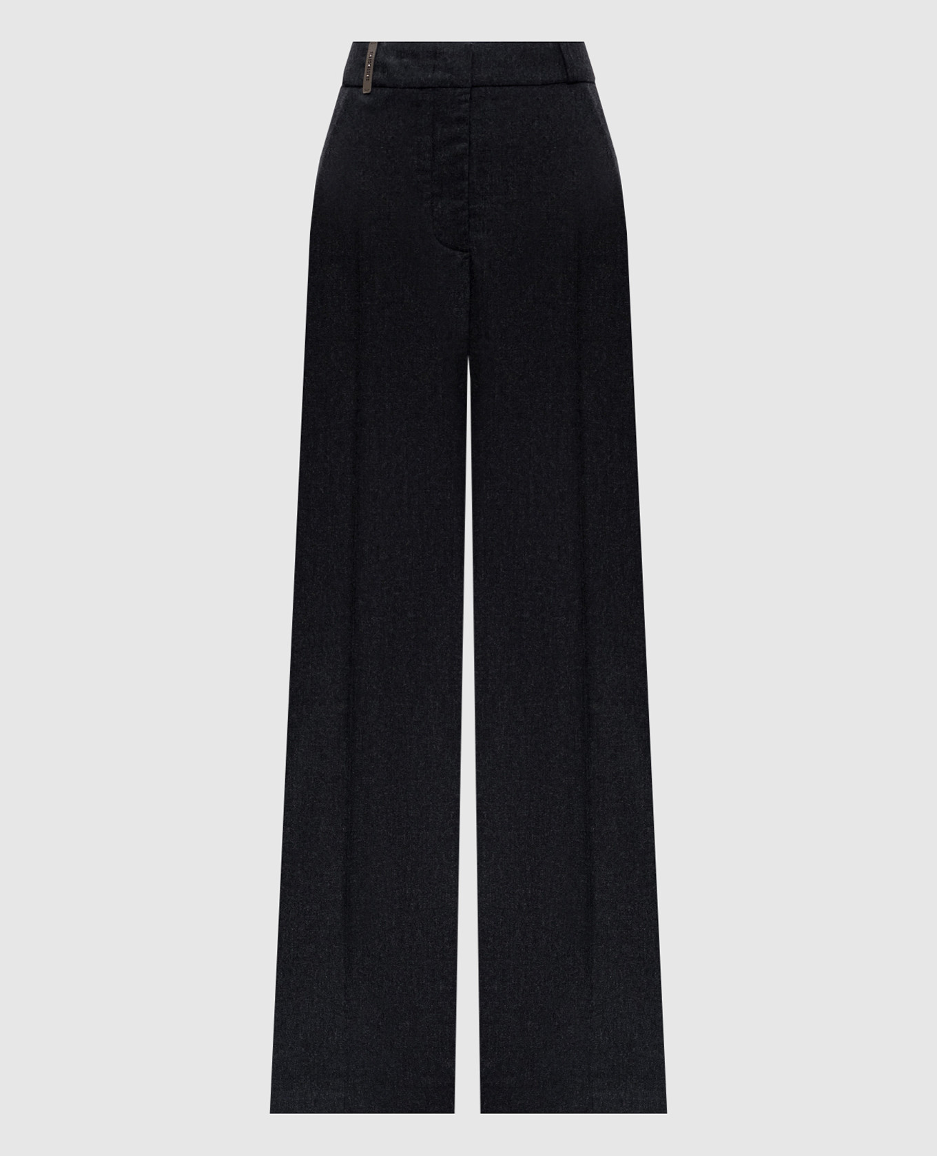 

Gray wool and cashmere pants with patch Peserico, Grey