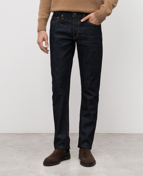 Tom Ford Blue jeans with logo patch DPH001DMC082