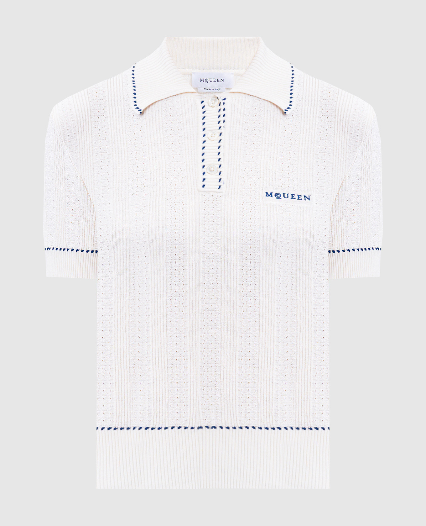 

Beige polo shirt with logo Alexander McQueen