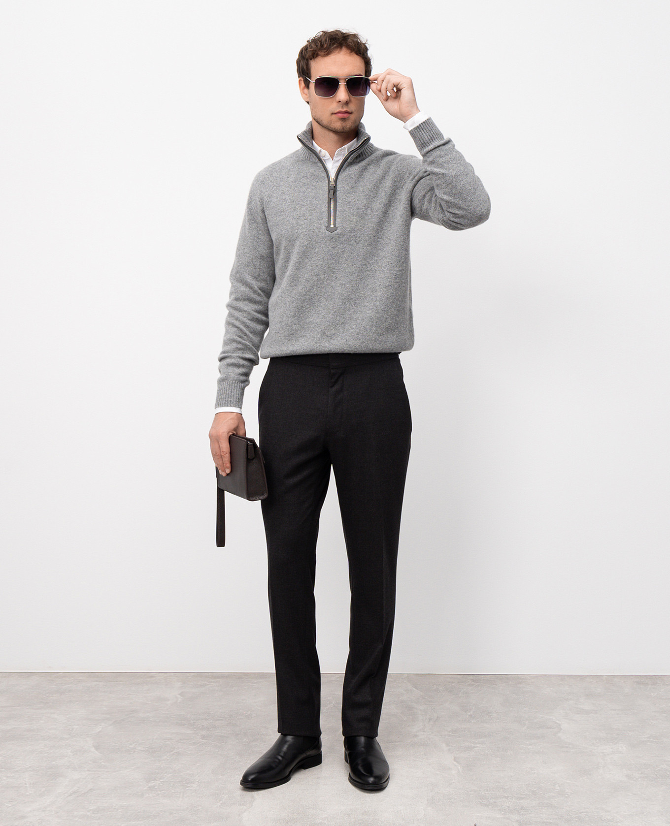 

Gray wool pants Tom Ford, Grey