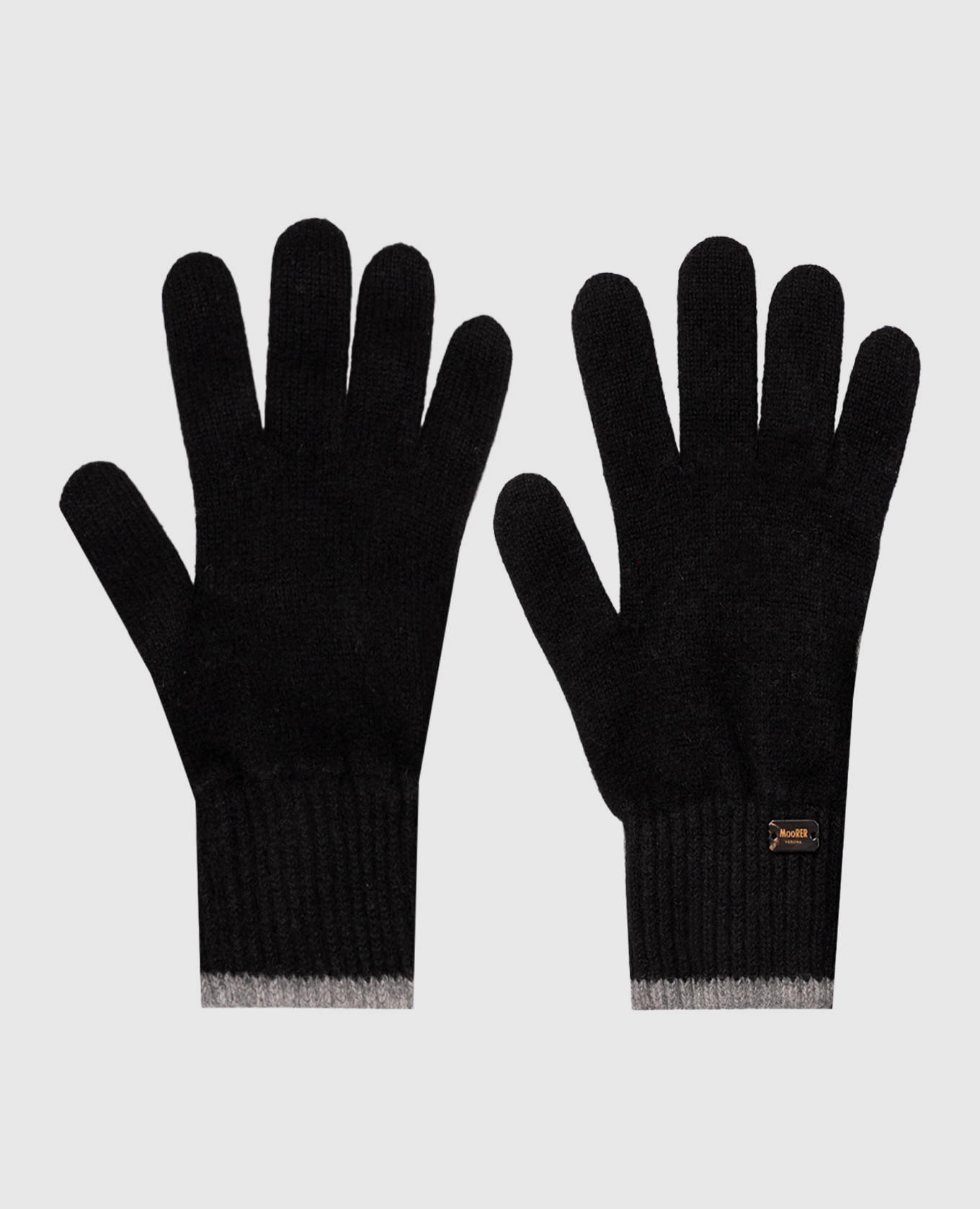 EASTON black cashmere gloves MooRER