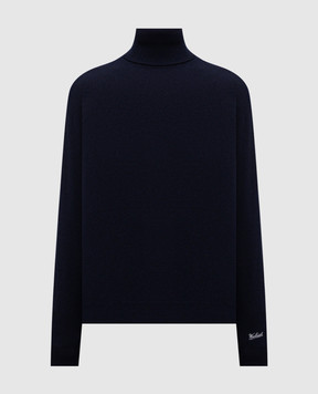 Woolrich Blue wool golf CFWOKN2001MRUF0469