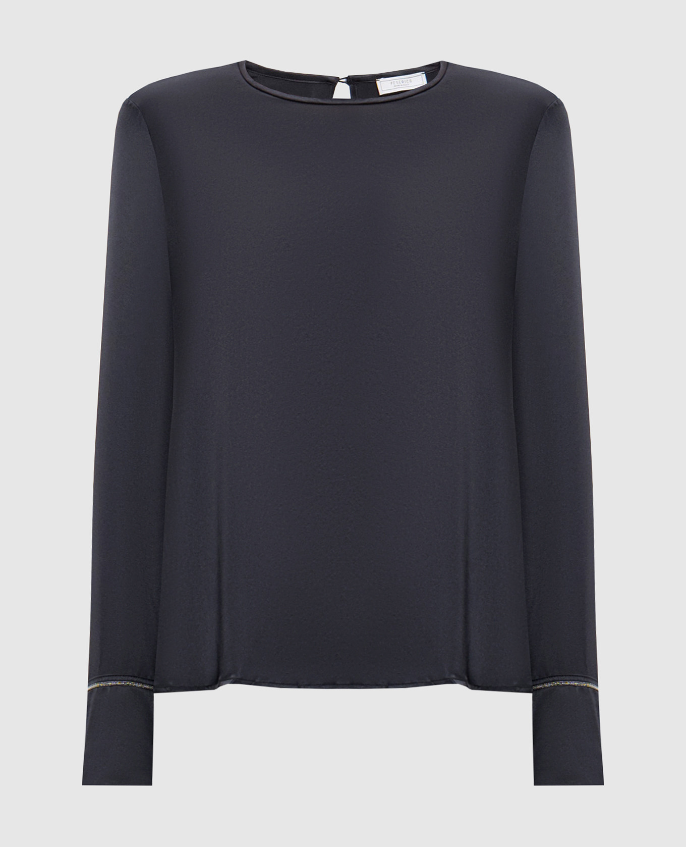 

Gray silk blouse with monil chain Peserico, Grey