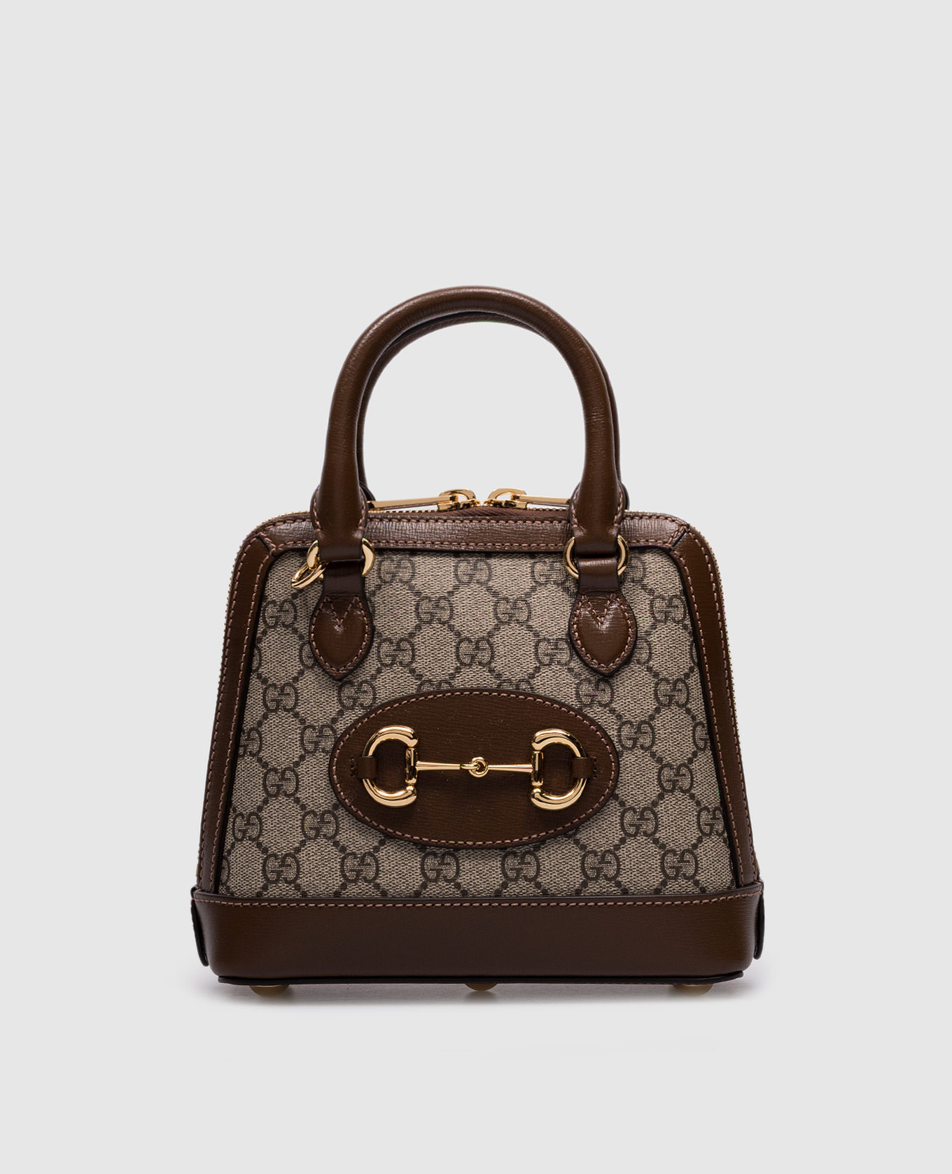 

Horsebit beige logo bag Gucci