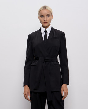 Brunello Cucinelli Black double-breasted wool jacket MB1667469