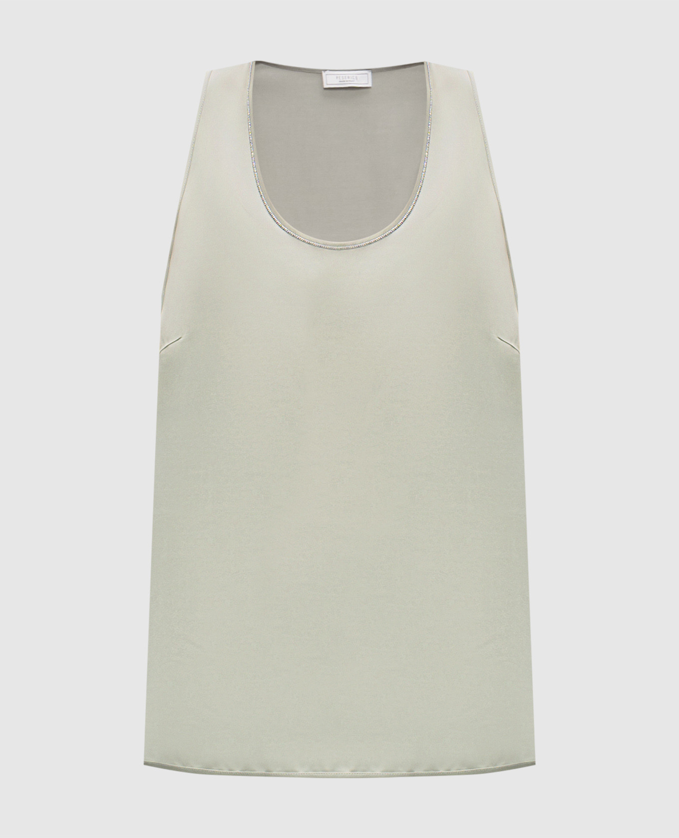 Green top with monil chain Peserico