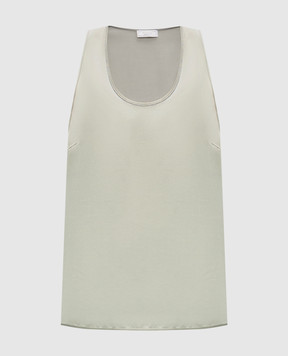 Peserico Green top with monil chain S0848106638