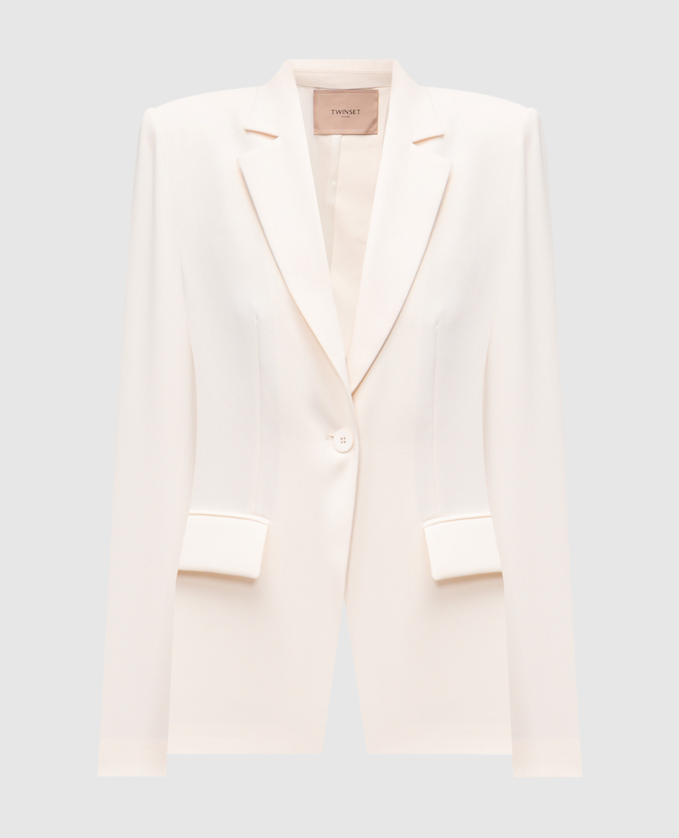 

White jacket with logo Twinset