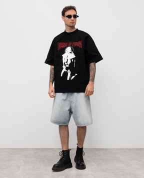 Tシャツ・カットソー VETEMENTS SS25 Logo embroidery shirt (UA66SH510L LIGHTBLUE) Vetements T-shirt for Men SS25 | GIGLIO.COM