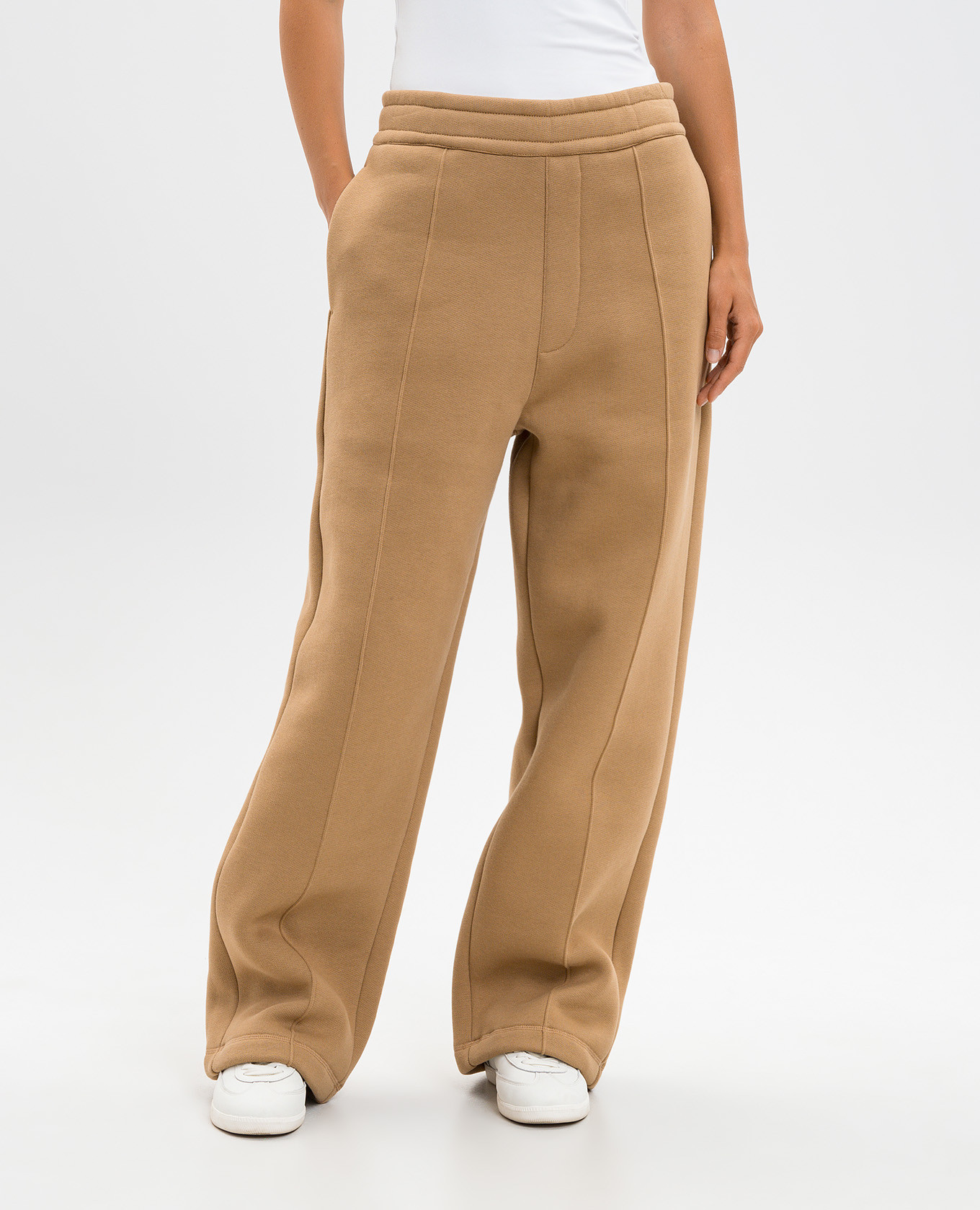 Brown insulated track pants Ami Paris 3