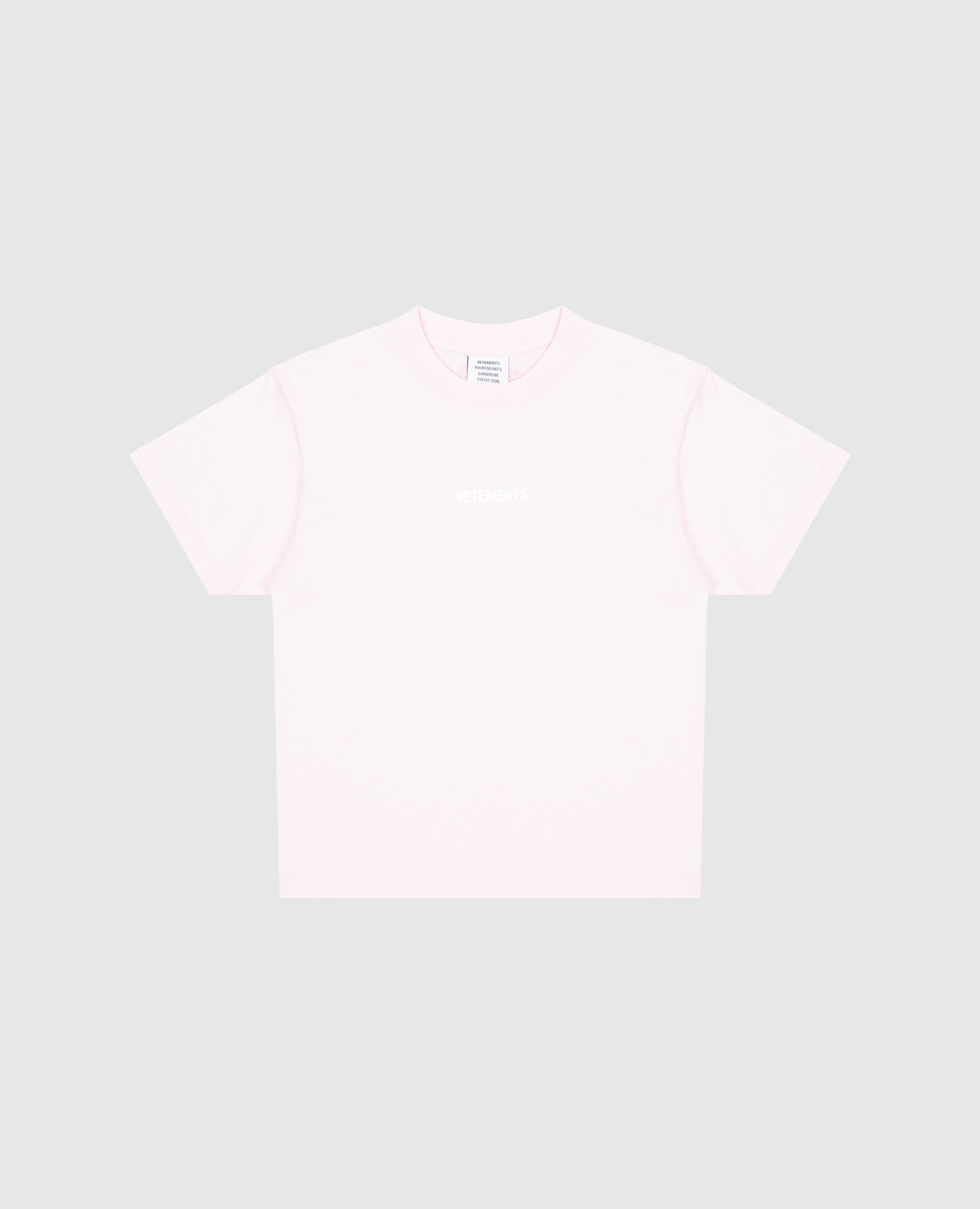 Ieftin Vetements Children's pink t-shirt with logo print