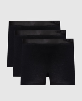 CDLP Set of black boxer briefs with logo MUW002011723