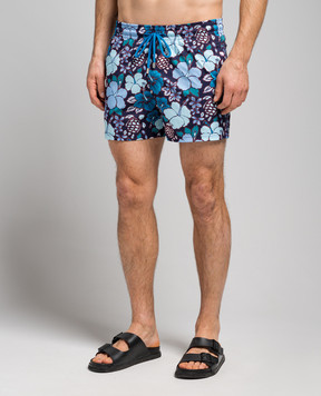 Vilebrequin Tropical Turtles Blue Swim Shorts MSOAF113