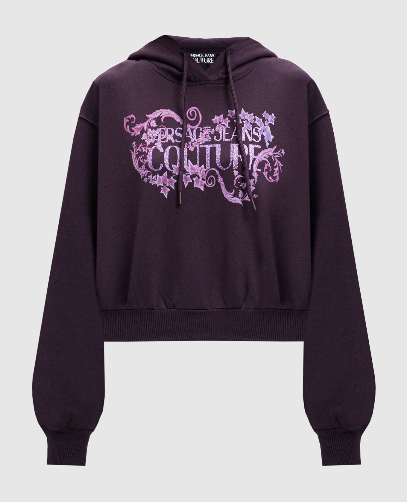 

Purple hoodie with logo print Versace Jeans Couture, Violet