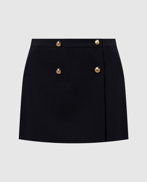 Alexander McQueen Blue wool pleated skirt 752499QJACF