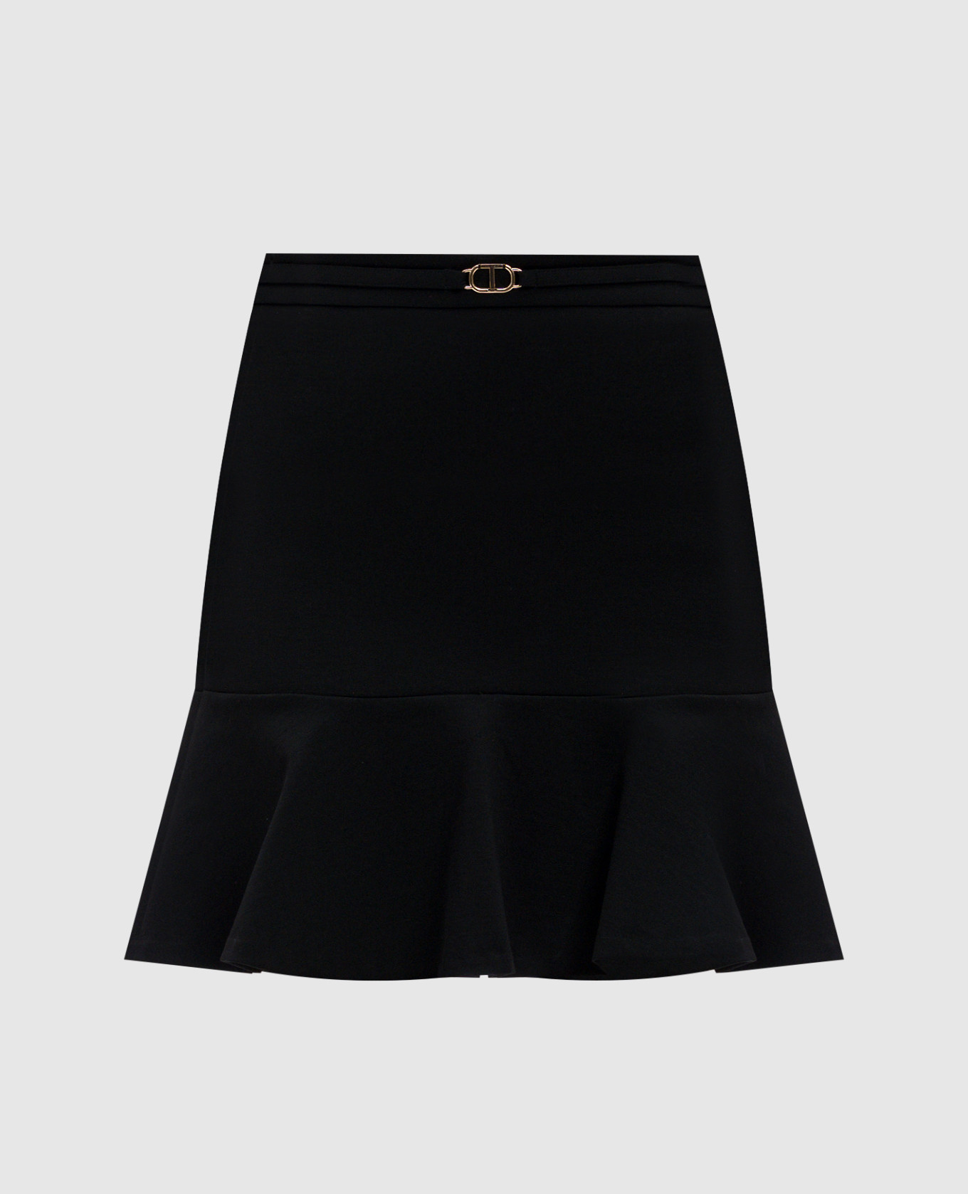 

Black mini skirt with a frill Twinset
