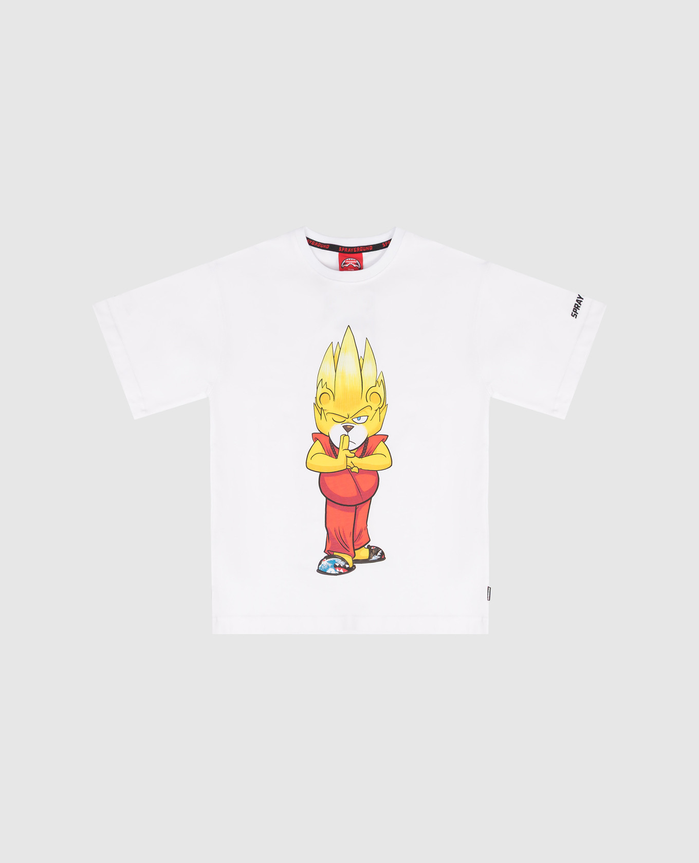 Children&#39;s white Character T-shirt Sprayground