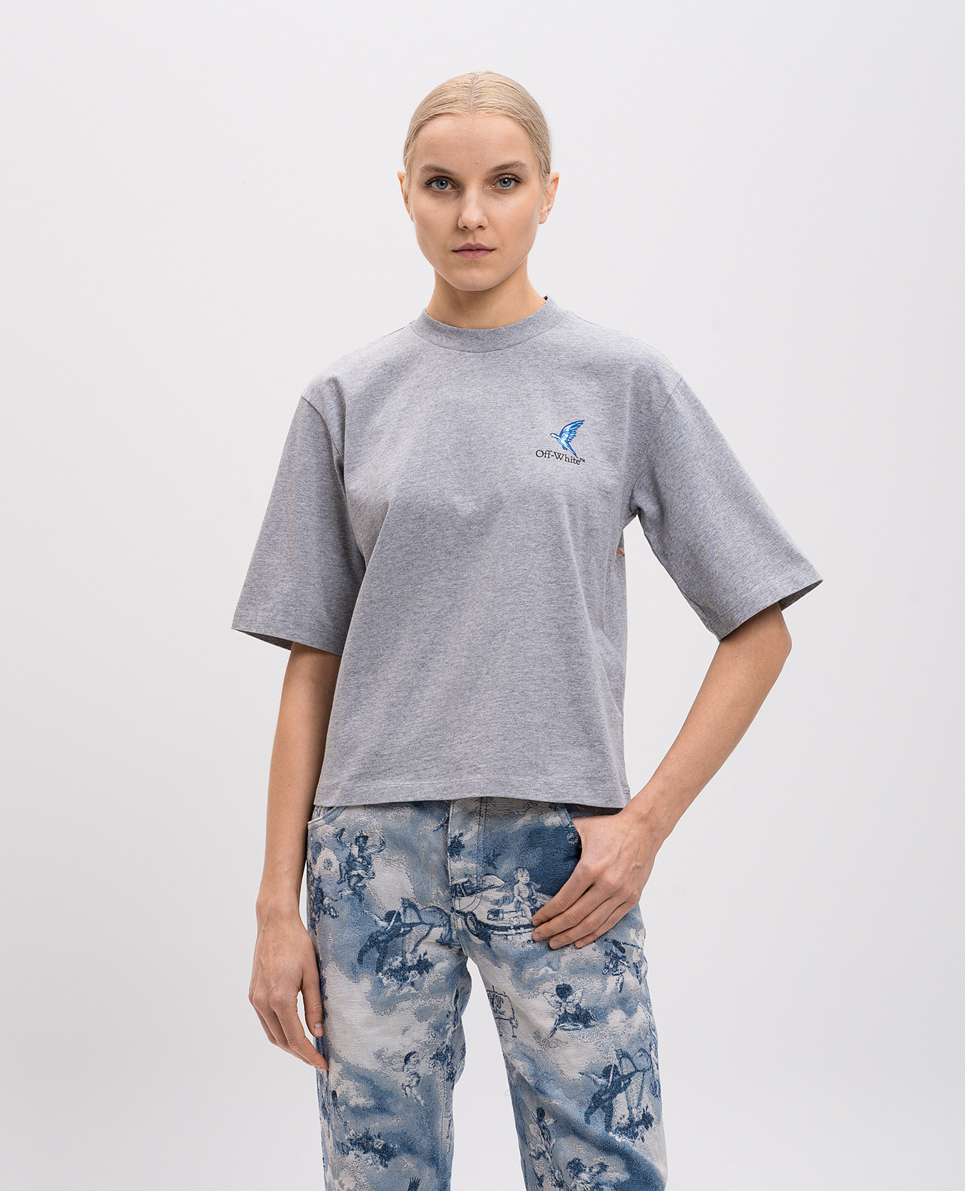 

Grey Fresco print T-shirt Off-White