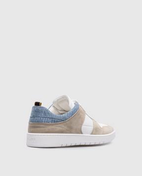 MooRER BANKSY beige sneakers with embossed logo BANKSYP5E