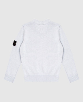 Stone Island Children's blue sweater with wool and cashmere K2S165100002S00M1