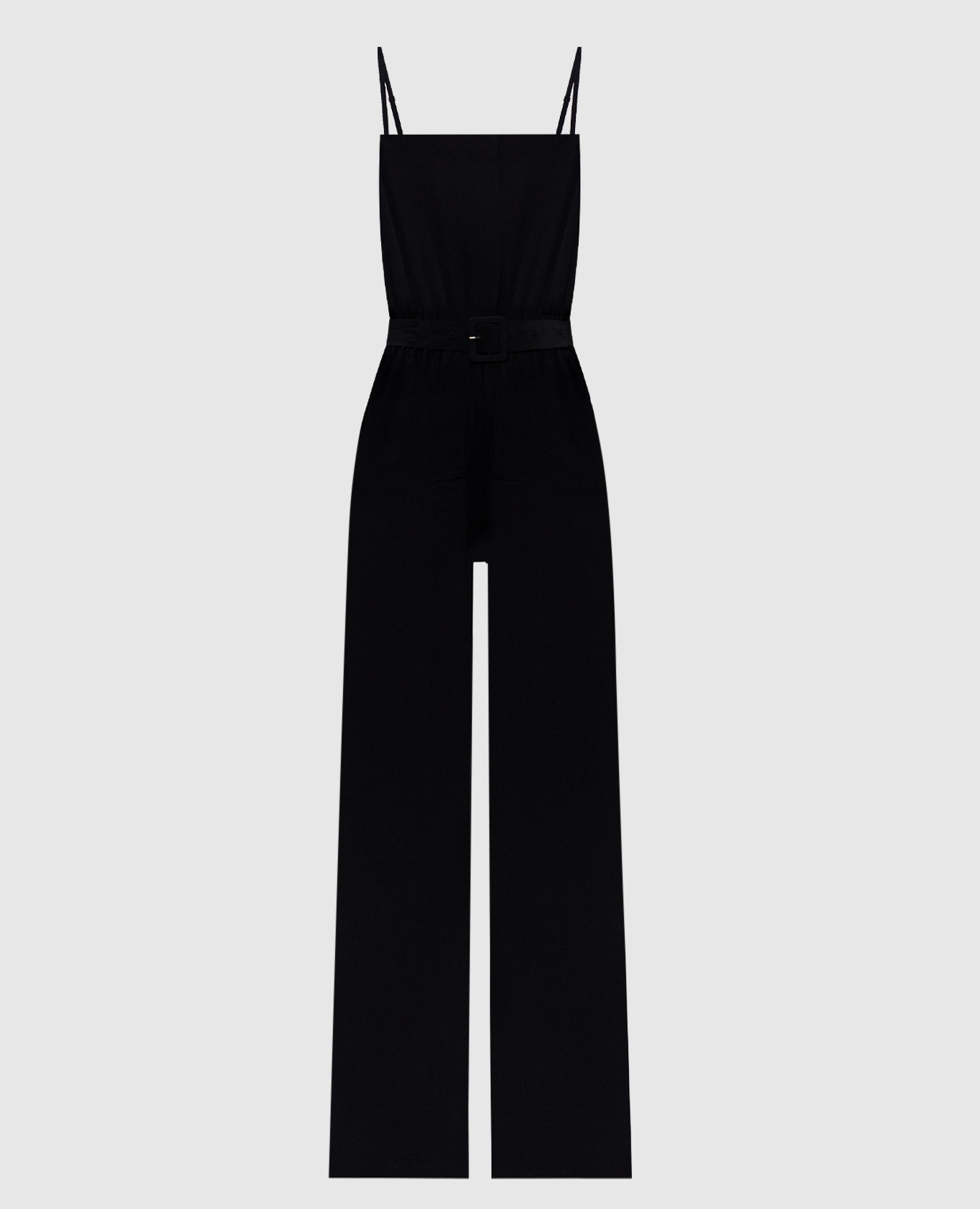 

Black silk jumpsuit Jacob Lee