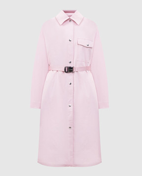 Yves Salomon Army Pink raincoat with removable lining 25EFM01315K30W