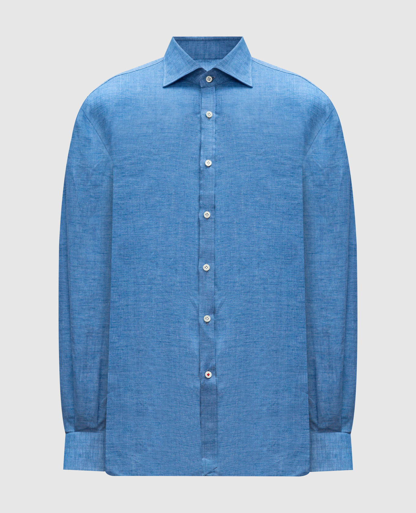 

Blue linen shirt ISAIA, Light blue