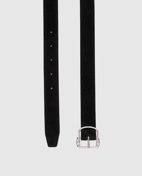 Toteme Black suede belt 253WAM0047LE0004