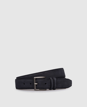 Orciani Blue nubuck belt U08279NAB