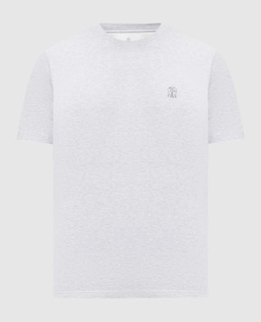 Brunello Cucinelli Grey T-shirt with logo print M0B138440