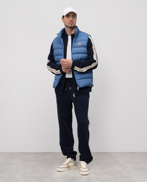 Moncler Blue sports jacket with logo K10918G0004789AWU