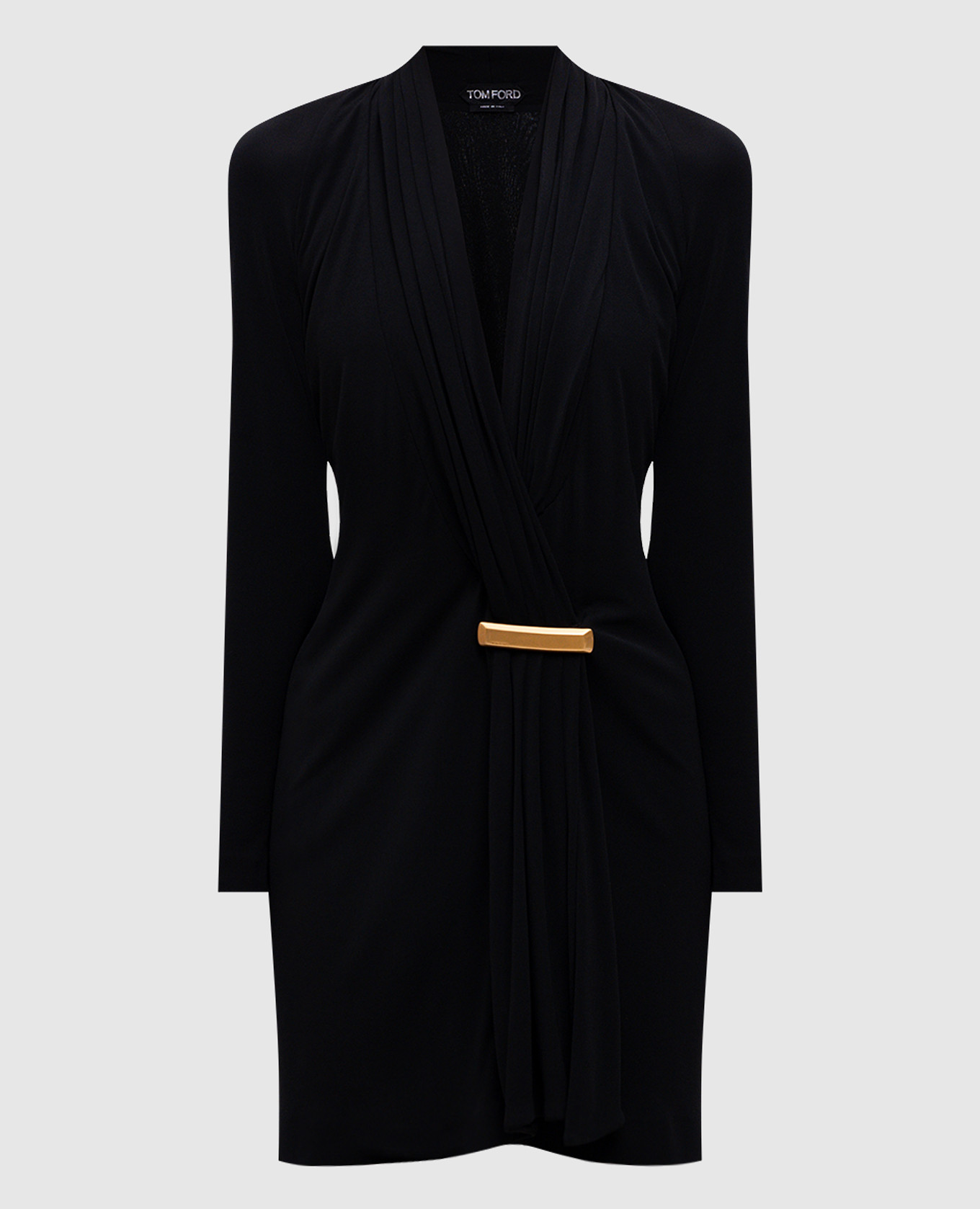 

Black mini dress with logo Tom Ford