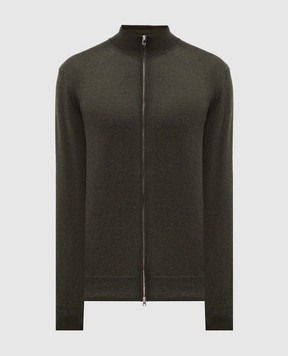 Cashmere&Whiskey Green cashmere cardigan MU8671312341R