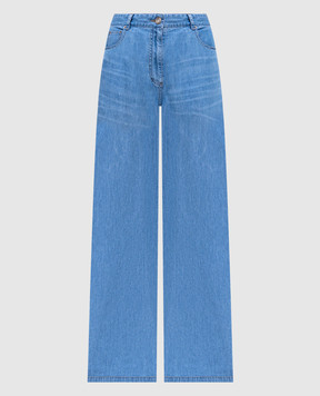 Juun.j Blue jeans with logo JW5521W53Q