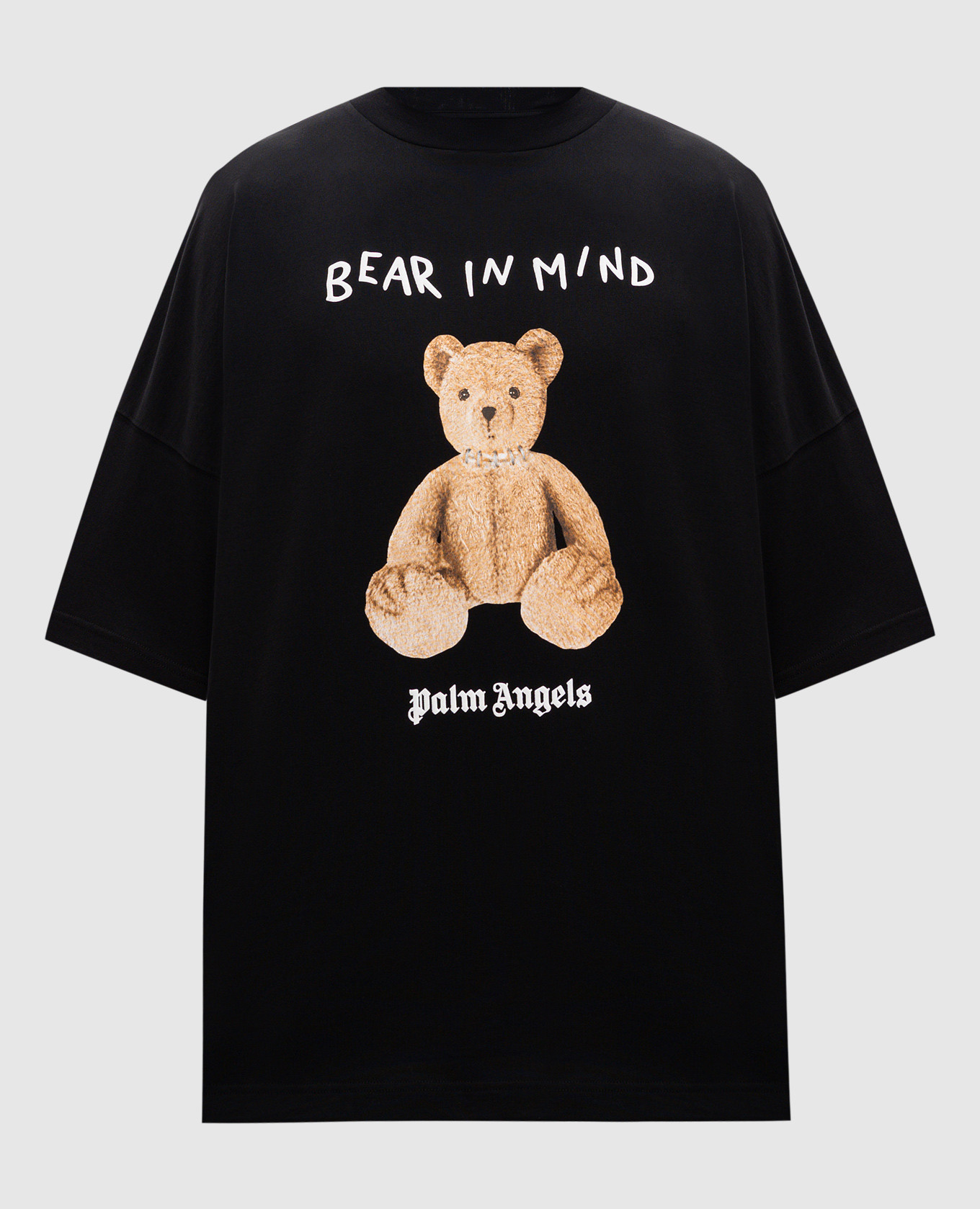 

Black Bear In Mind T-shirt with logo print Palm Angels