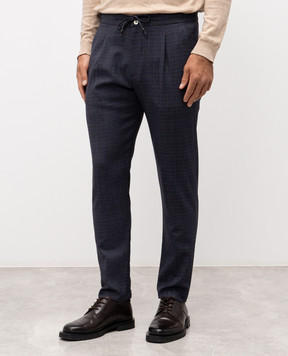 Exibit Blue pants with wool PAD23536