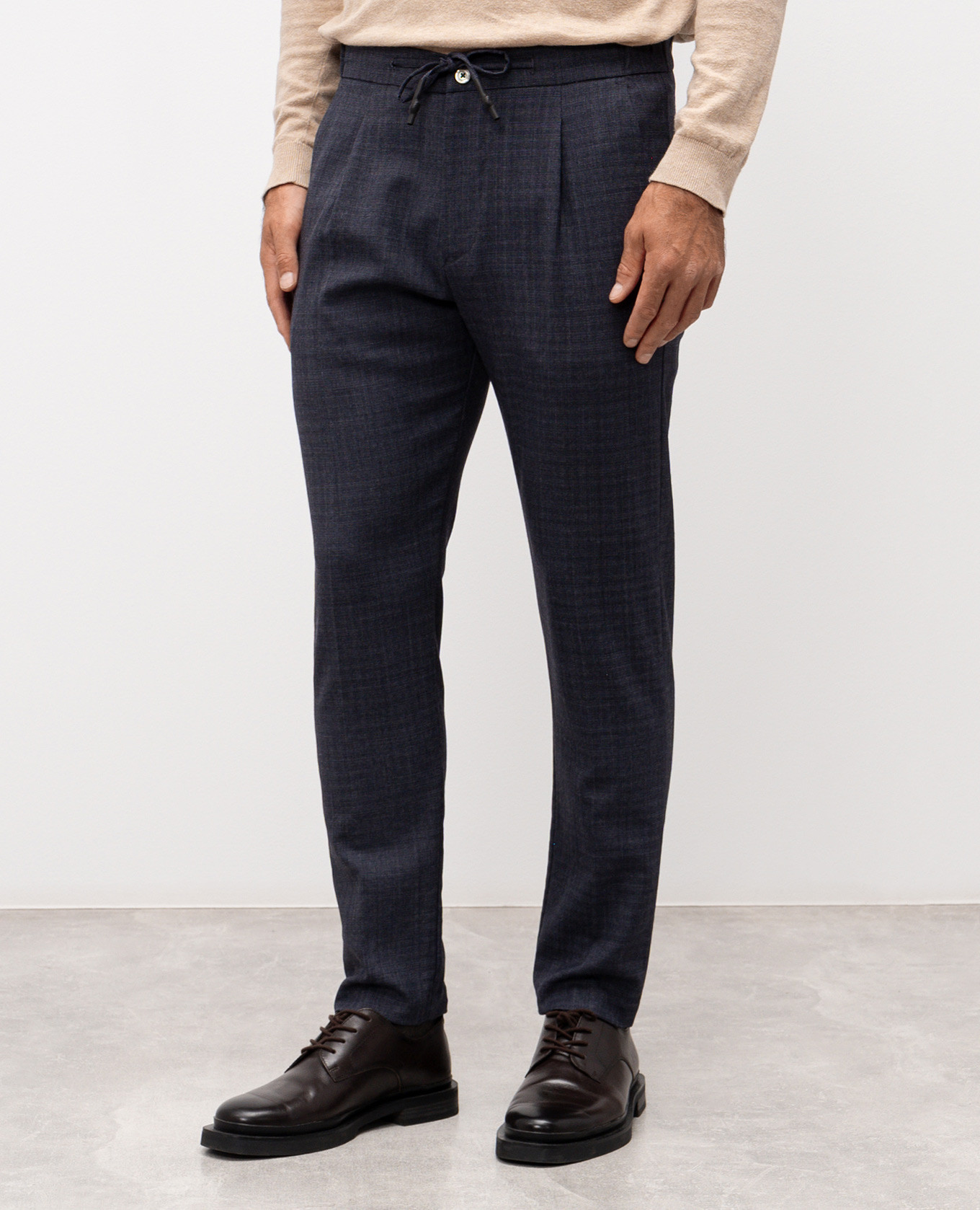 

Blue pants with wool Exibit